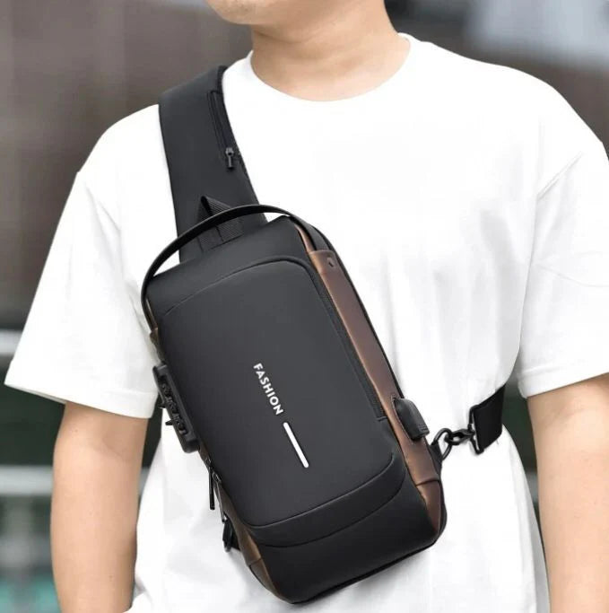 Anti theft crossbody bag